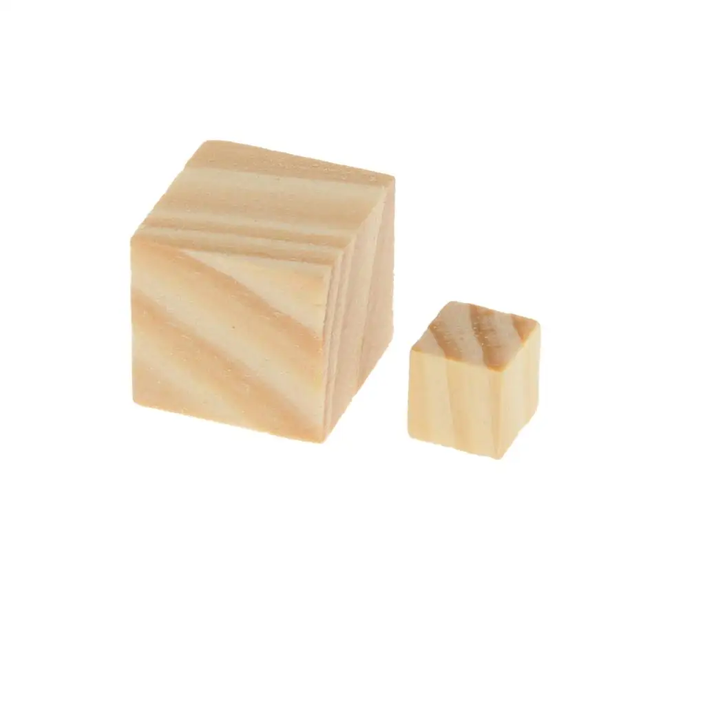 Brain Teasers Game Wooden Square Tiles Natural Wood Puzzle Pieces for DIY Crafts and Learning Toys