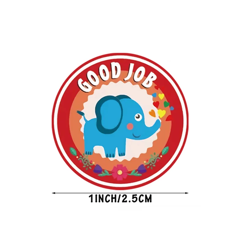 500pcs/roll Reward Stickers Encourage Stickers for Kids School Teacher Supplies Kids Classic Toy Gifts Sealing Decor Stationery