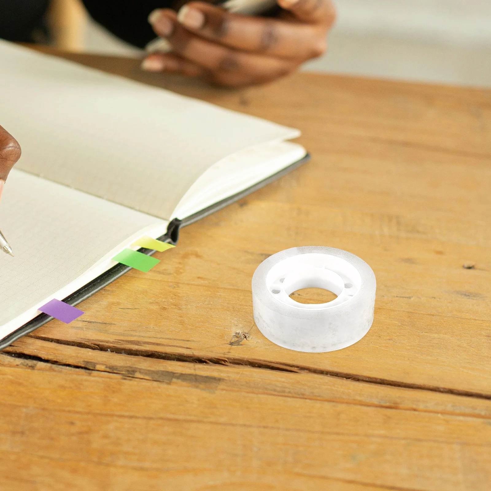 16 قطعة 16 لفات شريط قرطاسية شفاف لفة لاصقة شفافة لمكتب المدرسة المنزل استخدام متعدد الاستخدام عبوة موزع السائبة #6