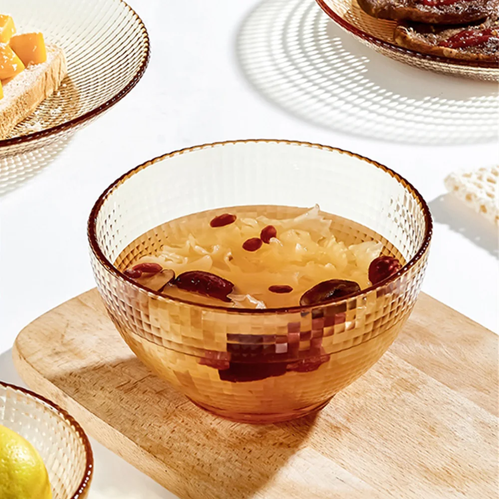 Pige Home 5Inch Amber Heat-resistant glass bowl (In Space Series)