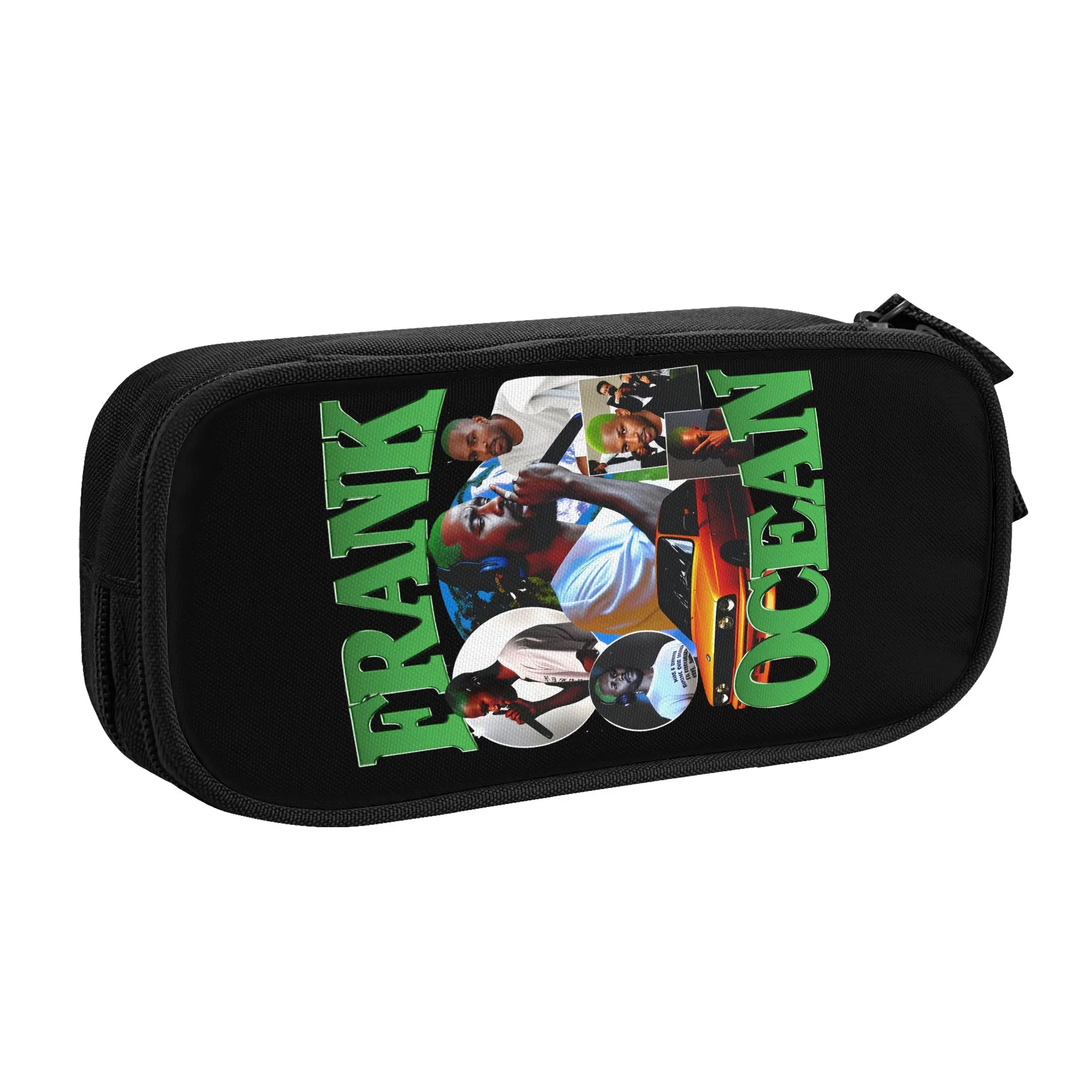 Frank Ocean Rapper Hip Hop  Kawaii Pencil Case Girls Boys Big Capacity  Pencil Bag Pouch Students Stationery