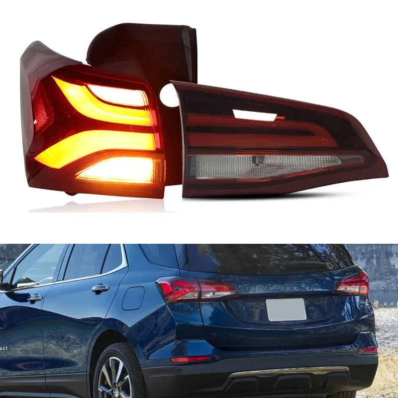 

Car LED Rear Tail Lights For Chevrolet Equinox 2021 2022 Turning Signal Stop Lamp Warning Brake Light Taillights Car Accessories