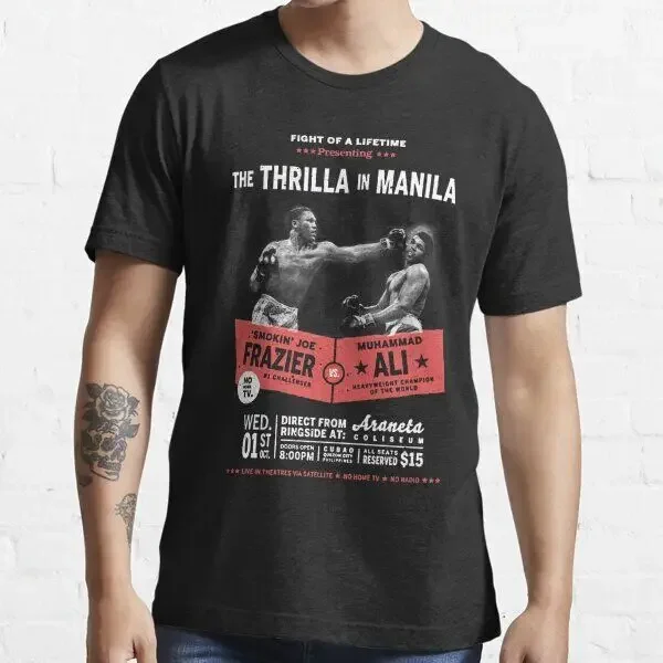 Ali vs Frazier - Thrilla in Manila Essential T-ShirtHigh Quality 100%Cotton Short Sleeve