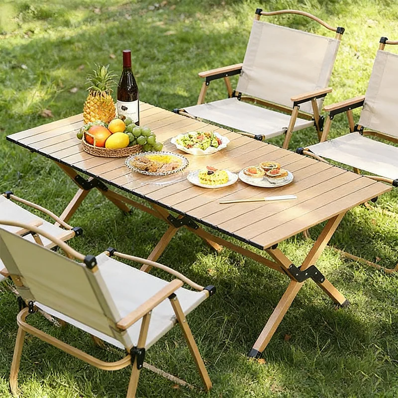 Outdoor Folding Table Portable Picnic Camping Lightweight Rectangular Night Market Stall Camping Table Foldable Outdoor Table