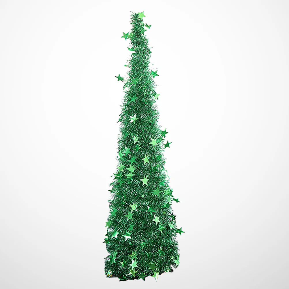 

120 Cm Decor Telescopic Christmas Tree Fold Foldable Home Decoration PET