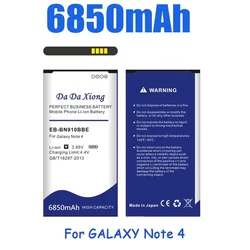 6850mAh EB-BN910BBK Battery For Samsung Galaxy Note4 N910H N910A N910C N910U N910F N910FQ SCL24 SC-01G N910V