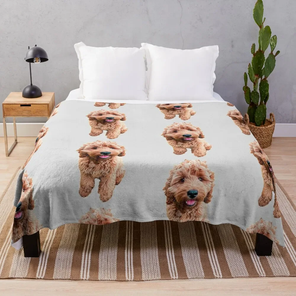 

Cockapoo Cockerpoo Cute Doodle Puppy Dog Throw Blanket Sofas Luxury Thicken Moving Custom Blankets