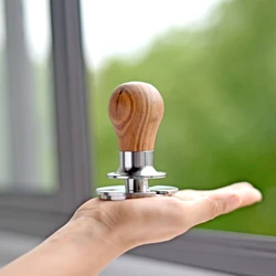 Original tough tamper 58.5mm Adjustable Pressure deviation prevention design flat base coffee tamper