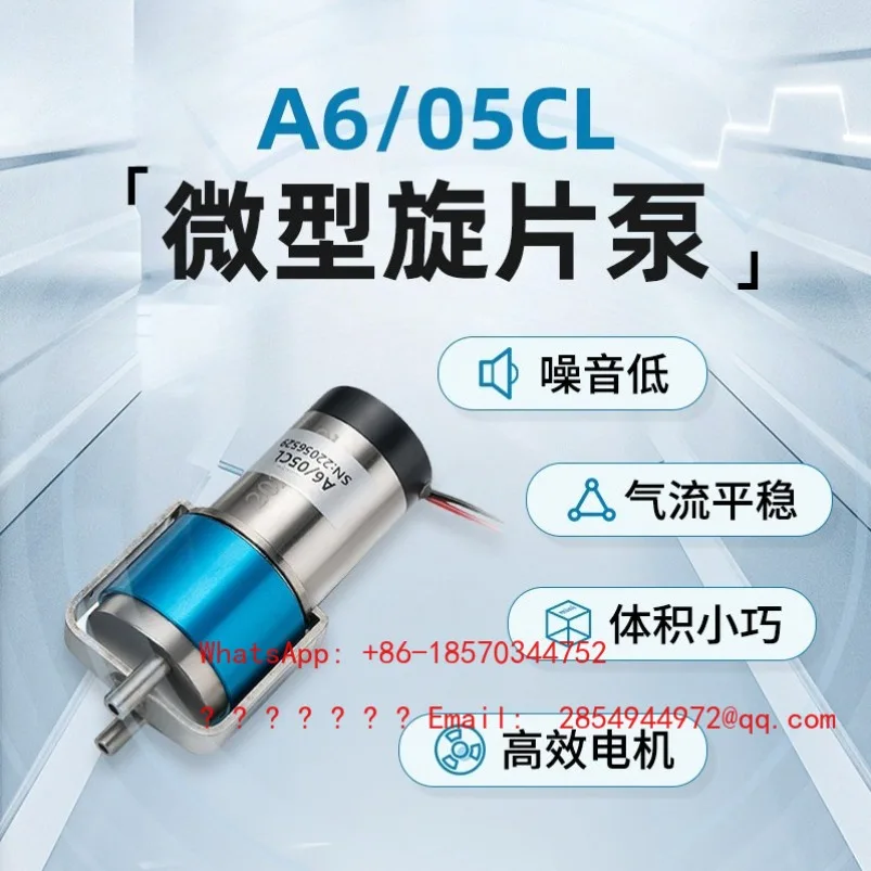2026    Micro Vacuum Pump A6/05 Rotary Vane Gas Sampling Particle Counter Micro Air Pump for Particle Detection