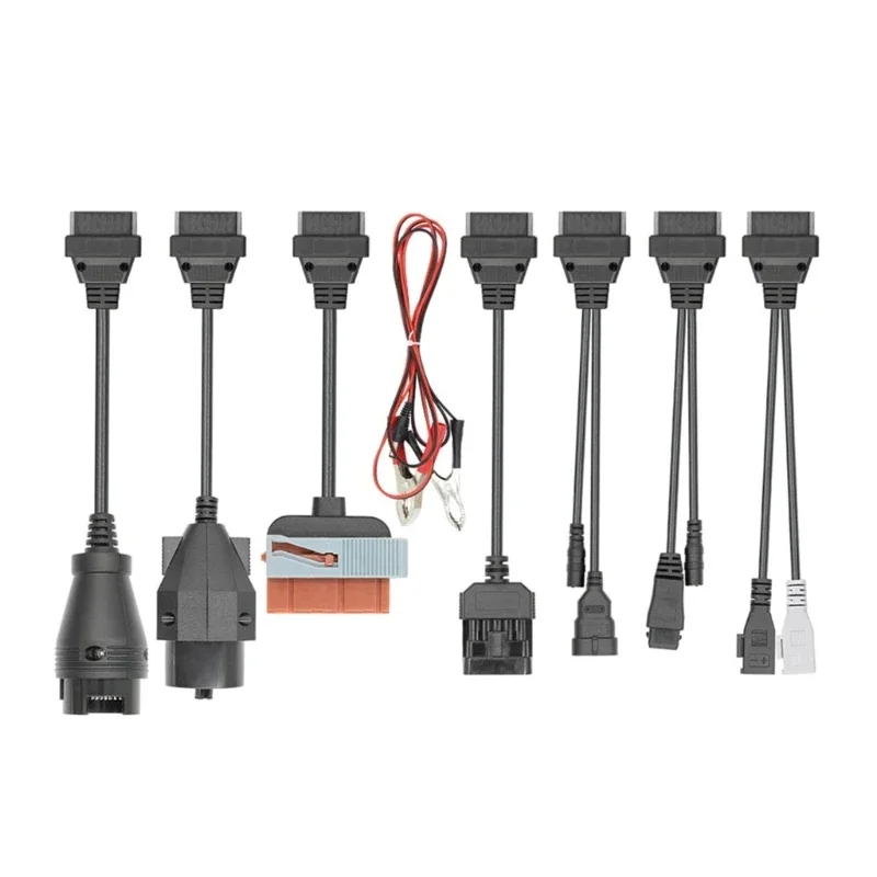 

OBD OBD2 Full Set 8Pcs Car Cable/Truck Cable Work For TCS Car Diagnostic Tool Interfaces Connector Cable