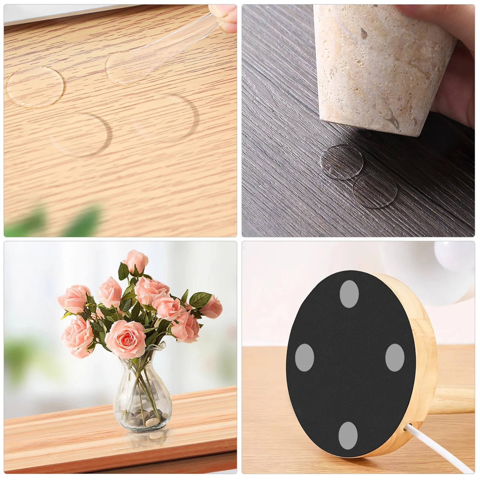 

Round Double Sided Adhesive Dots Removable For Wall Hooks Posters Paintings Artwork Clear Tape Fastening No Residue