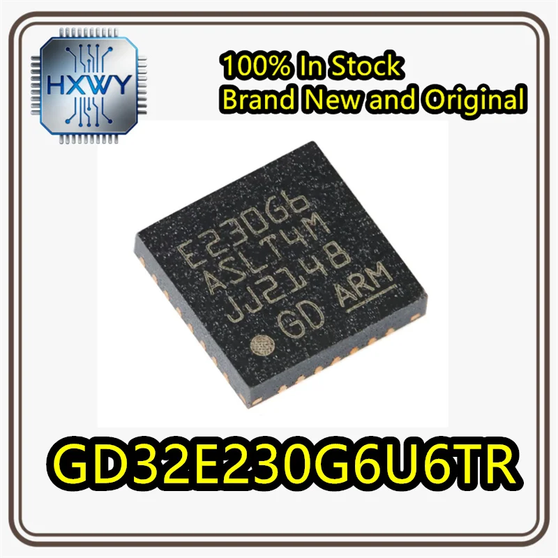 (10/50 pieces) Original GD32E230G6U6TR QFN-28 ARM Cortex-M23 32-bit Microcontroller MCU Chip Brand New Original In Stock