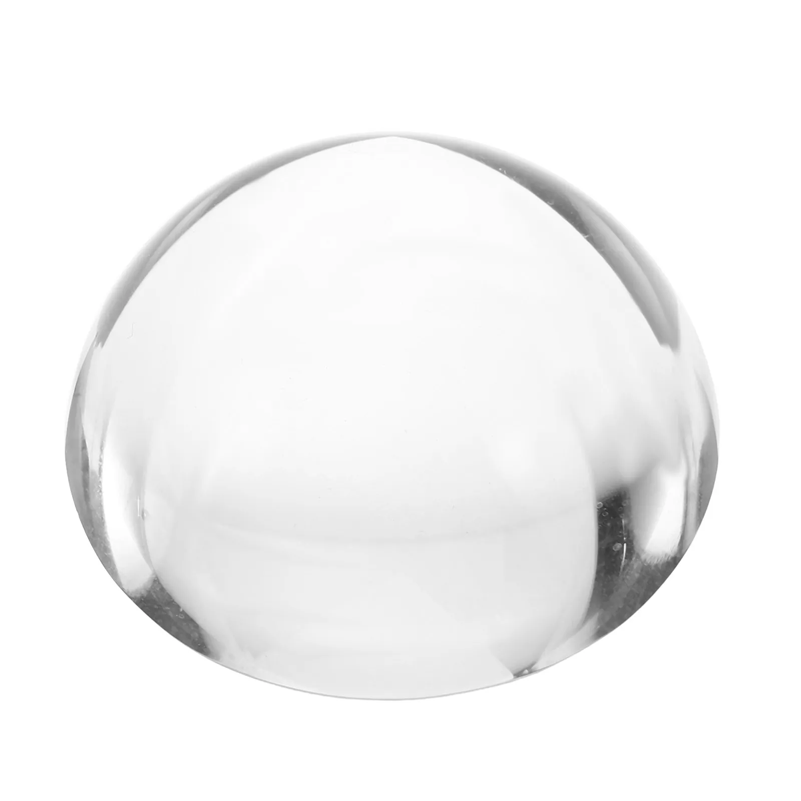 80Mm Crystal Half Sphere Ornament Transparent Decorative Globe Hemisphere Clear Crystal Ball Desk Sphere for Home Office Decor