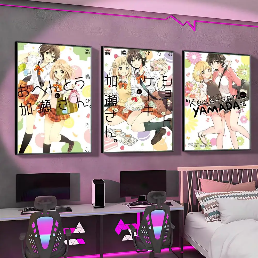 GL Manga K-Kase-san and Morning Gloriess Poster Versatile HD Waterproof Wall Art Self-Adhesive Decor for Any Space Ideal Gift