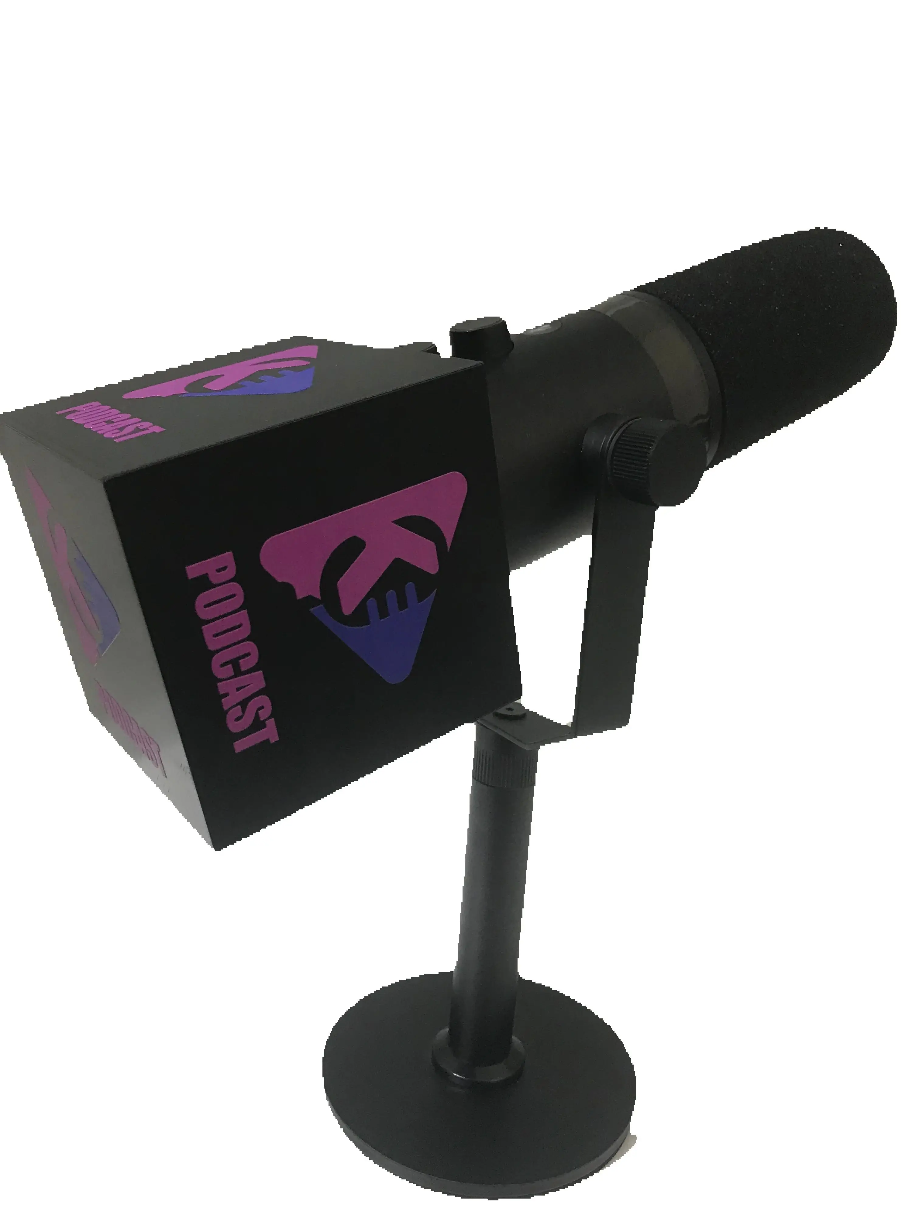 

Коробка-футляр для микрофона MV7, чехол для микрофона, держатель с индивидуальным логотипом, куб-флаг, полностью упакованный флаг-логотип для микрофона SM7B, поп-фильтр с индивидуальным дизайном.