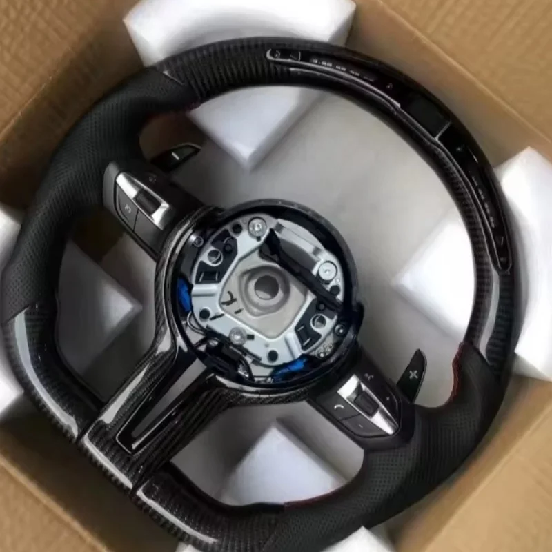 

LED Customized Carbon Fiber Leather Car Steering Wheel For BMW F15 F36 F10 F30 F20 E90 M3 M4 M5 M6 Steering Wheel Accessories