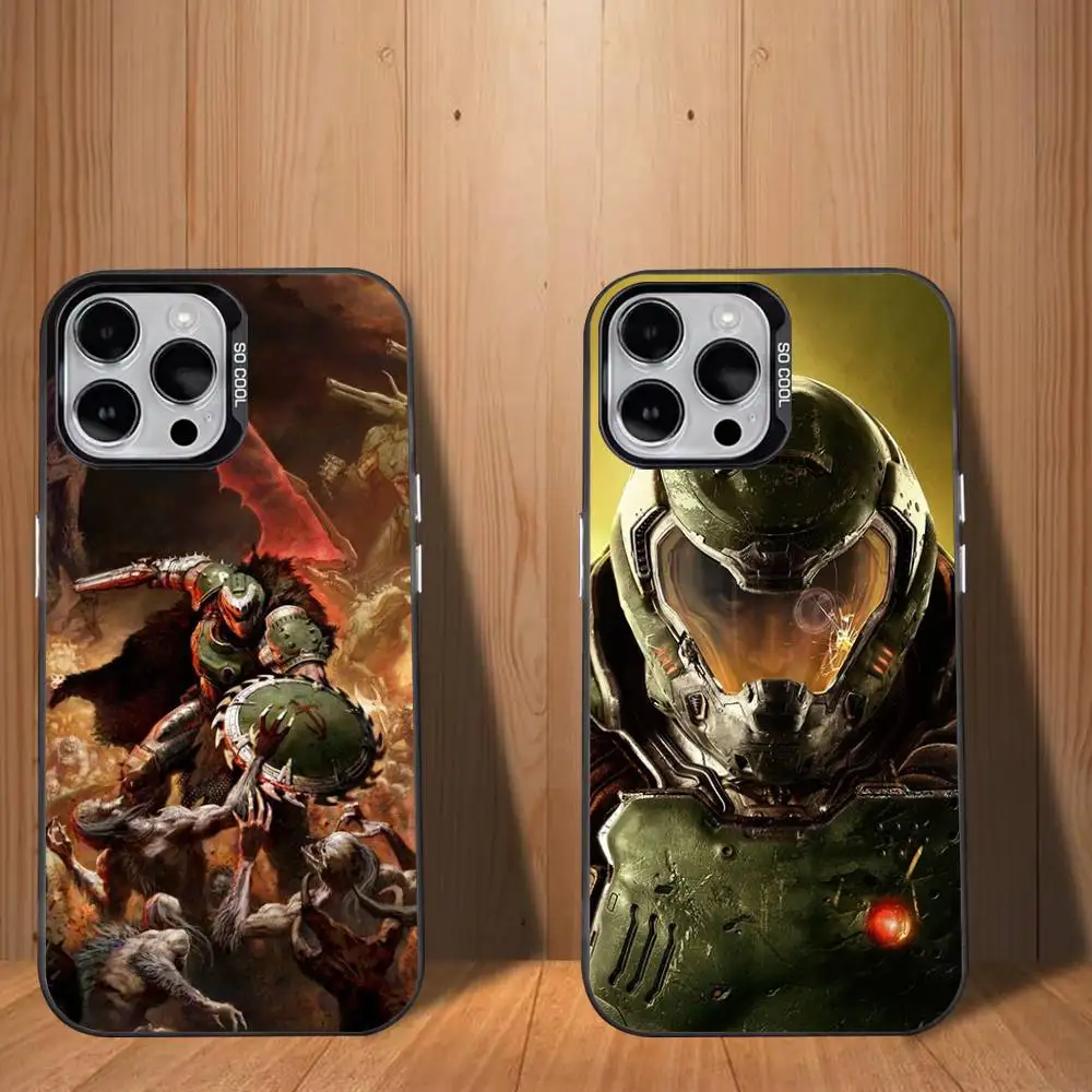 

G-Game C-Doom-ES Phone Case For iPhone 17,16,15,14,13,12,11,Mini,Pro,SE,MAX White Matte Shockproof Cover