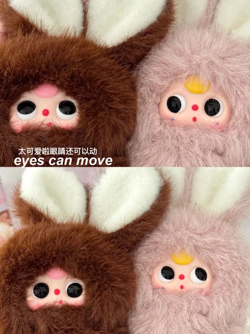 100 % authentische Baby-Drei-Blindbox, Super-Mini-Kaninchen-Serie, Vinyl-Puppe, Plüsch-Insekten-Anhänger, Insektenornamente, süßes Geschenkspielzeug für Mädchen