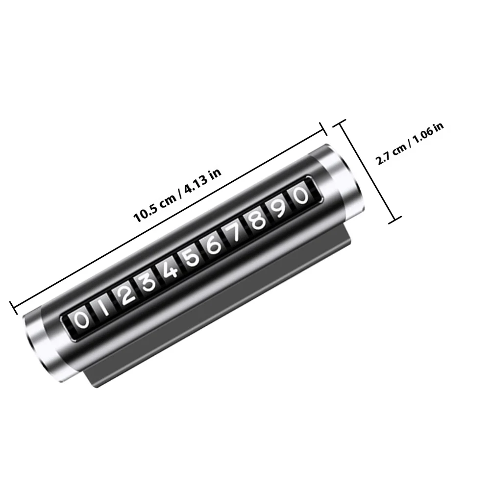2 قطعة بطاقة ركن السيارة من سبائك الألومنيوم تصميم الوجه هدية عملية استخدام دائم مظهر أنيق زخرفة السيارة #4