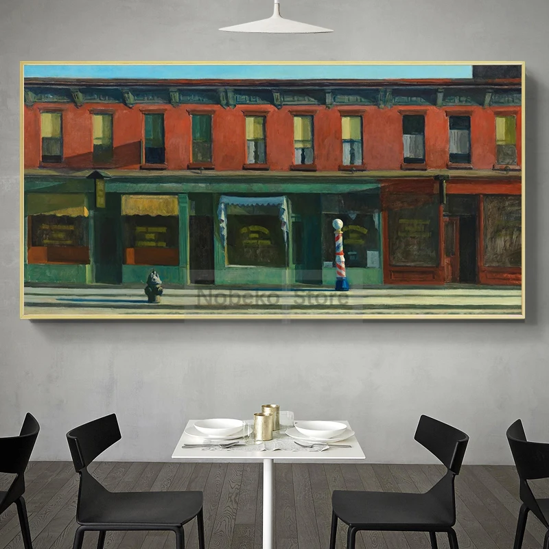 Edward Hopper Exhibition Poster American Realism Giclee Fine Art Poster Prints Canvas Painting Wall Art Pictures Home Room Decor