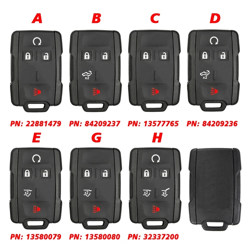 CN019029 Aftermarket Remote Key 434MHZ M3N-32337200 Smart Key For Chevrolet GMC Suburban Yukon Colorado Silverado Sierra Tahoe