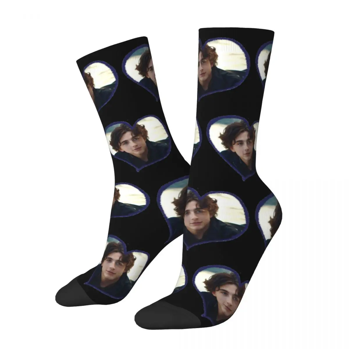 Funny Timothee Chalamet Is Love Basketball Socks Polyester Crew Socks for Unisex Sweat Absorbing