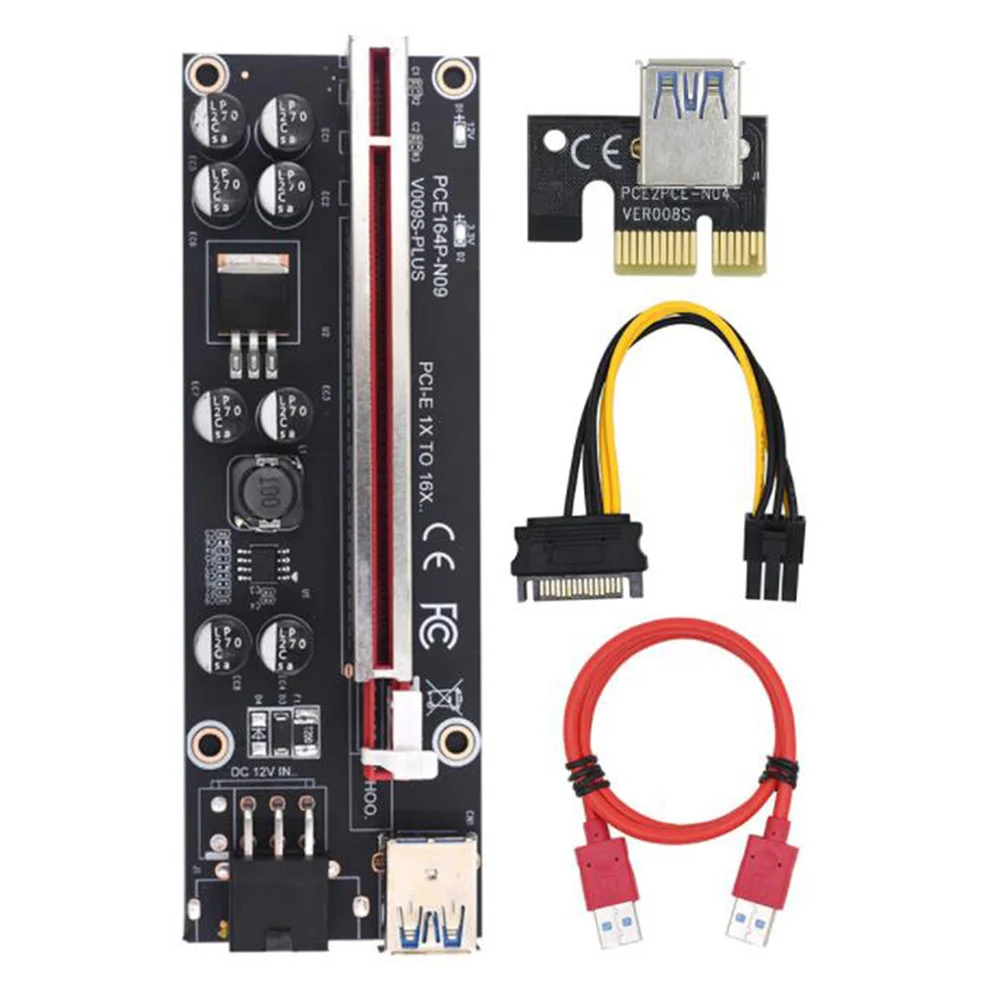 Ver009 S Plus Pci-e Riser Kaart Usb-Kabel Connector Voor Grafische Mijnbouw