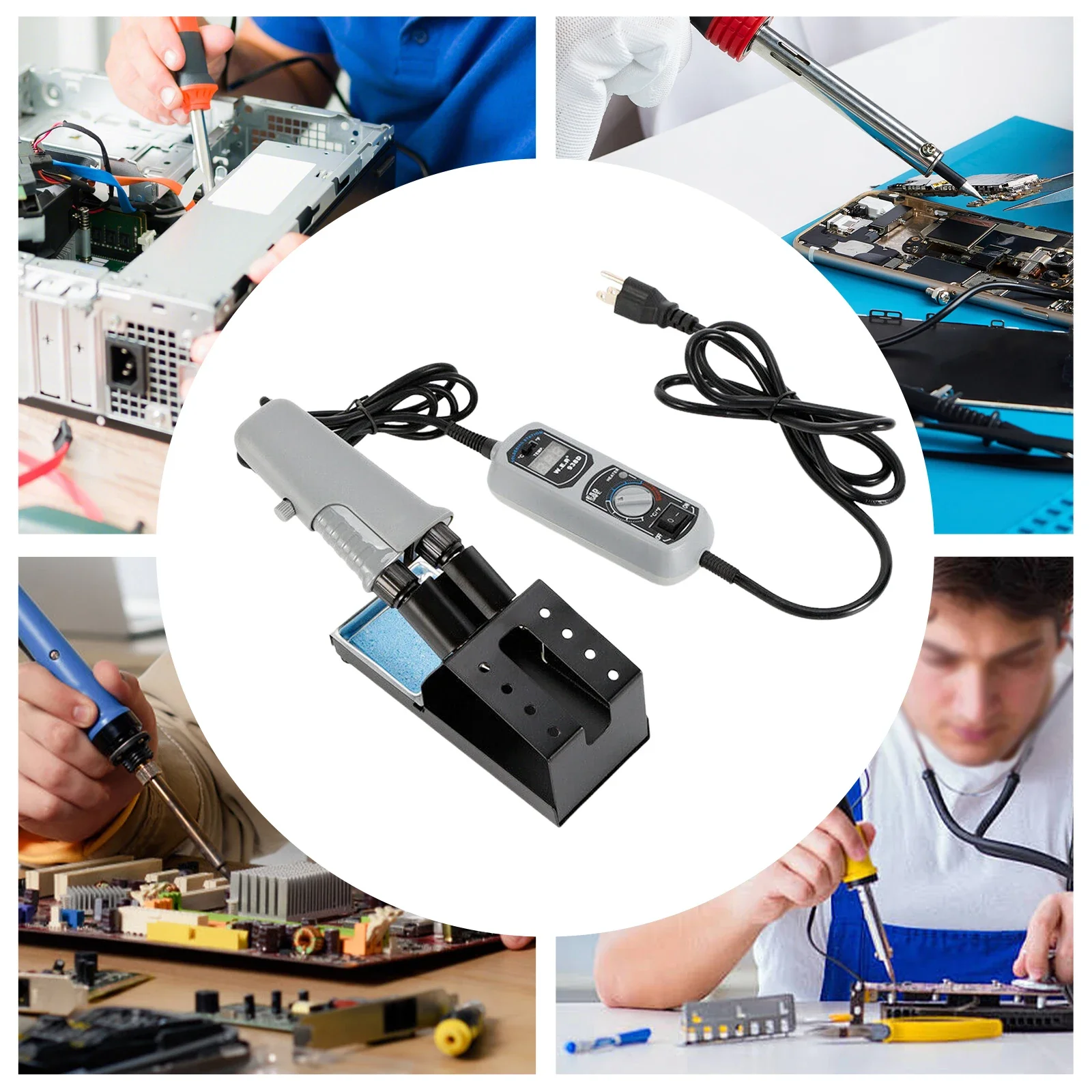 938D Portable Hot Tweezers Mini Soldering Station PID Technology Soldering Iron Welding For Factory Batch Welding Job AC