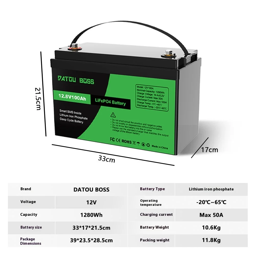 بطارية ليثيوم فوسفات الحديد مع شهادات أمان متعددة، منع الاحتراق العفوي، أداء طويل الأمد