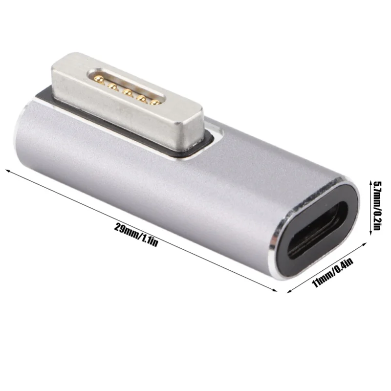 PD Adapter Portable Type C Female To Magsafe1 Adapter T Shaped Head PD Fast Charging