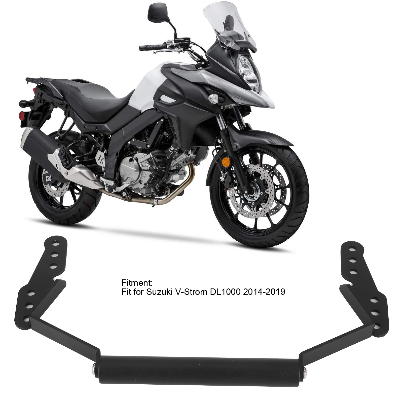 Motorcycle Navigation Bracket GPS Phone Holder Fit for V‑Strom DL1000 2014‑2019 Windscreen Mount Bracket