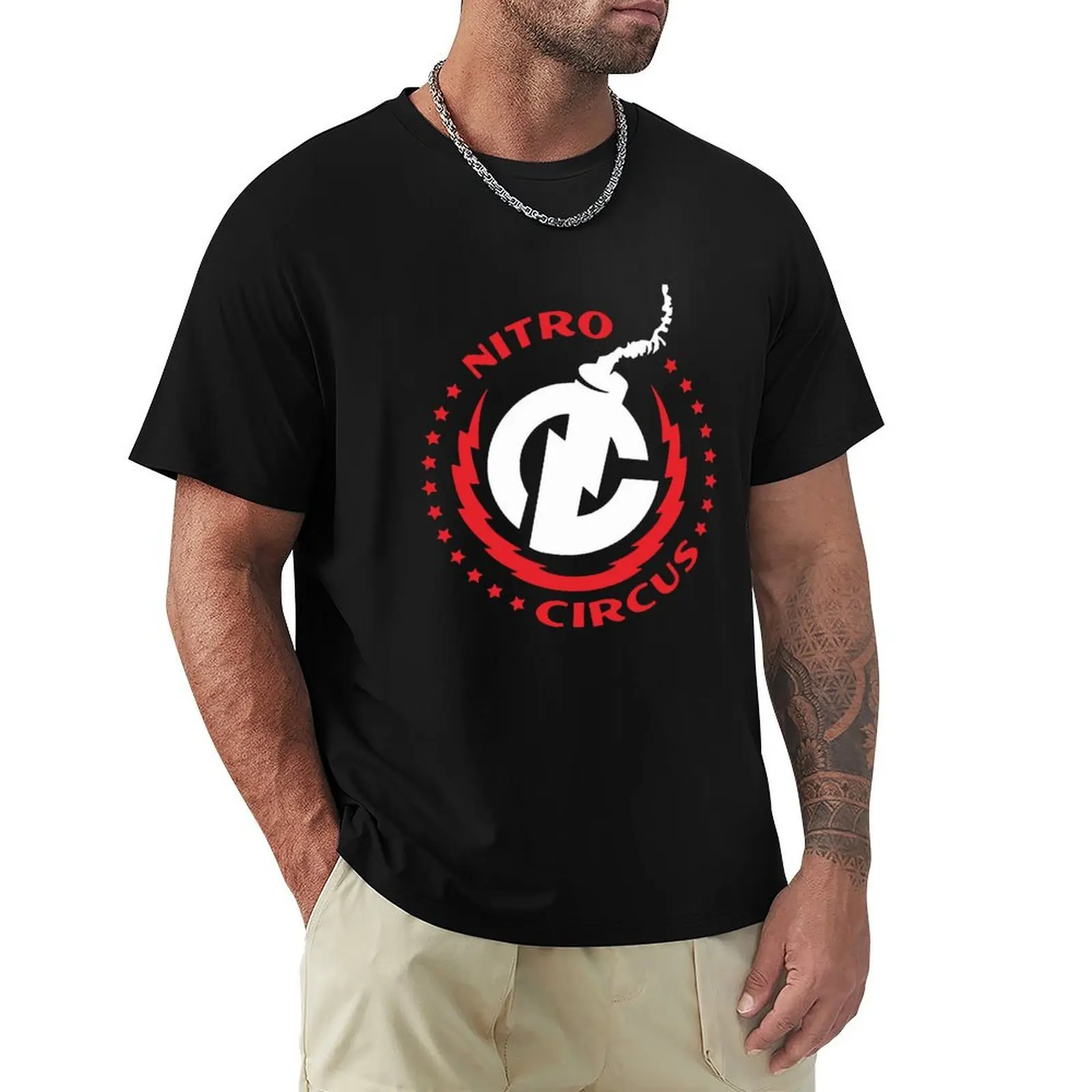 nitro circus logo T-Shirt Sporty Breathable Short Sleeve T-Shirt
