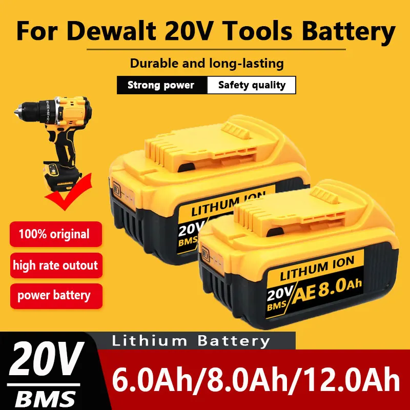 

For DeWalt New Replacement Battery 20V/60V MAX Li-ion Battery for DeWalt DCB547-XJ DCB200/DCB201 for Flexvolt Tool Batteries