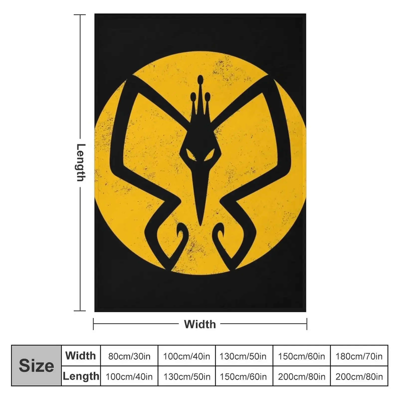 The Monarch logo — The Venture Bros. Throw Blanket Picnic christmas decoration Blankets