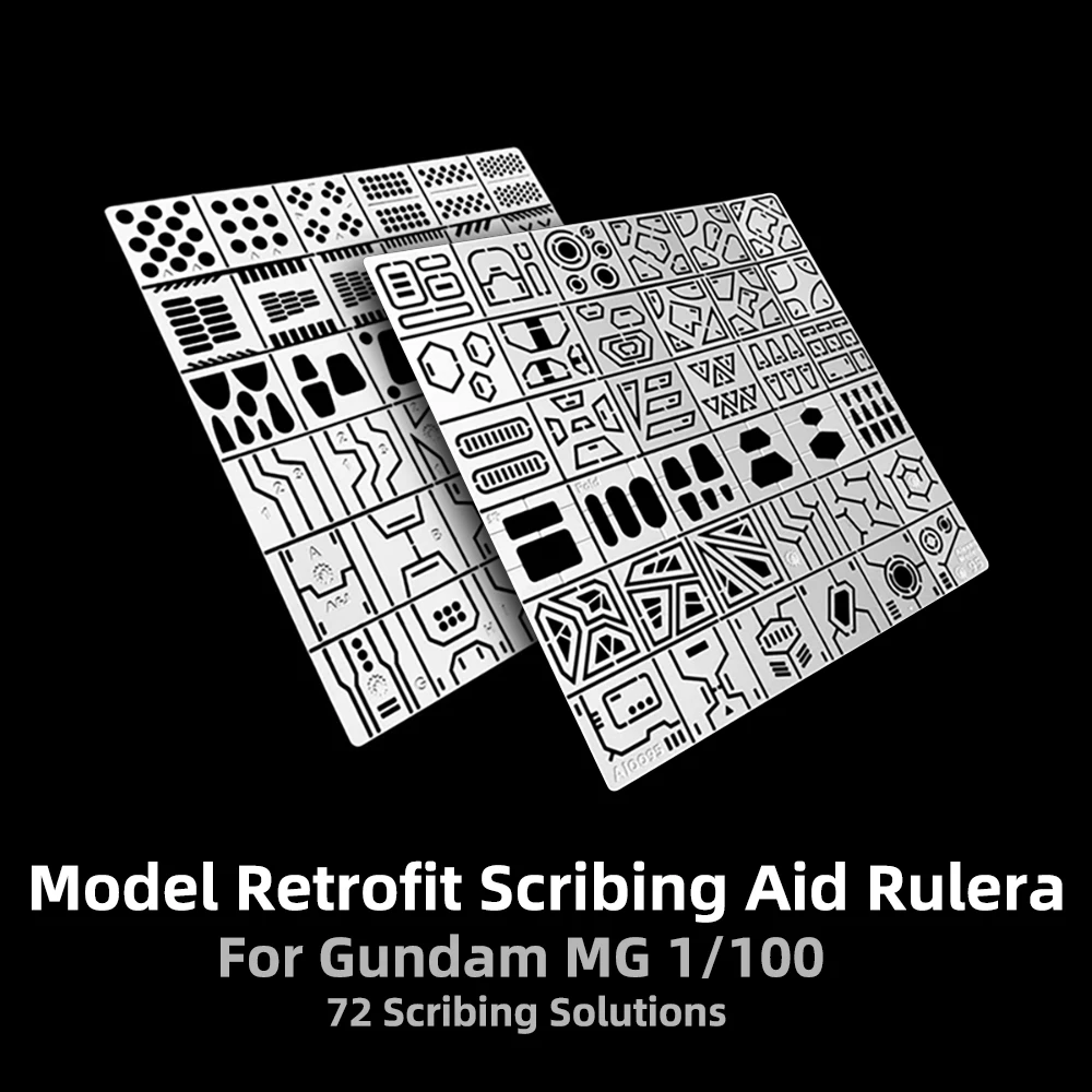 Alexen Tools MG 1/100 Model Retrofit Scribing Aid Ruler 72 Scribing Solutions Easy to add scribe details For MG Gundam Models