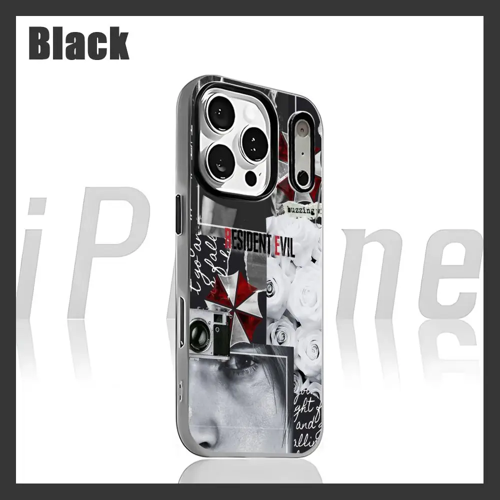 Чехол для телефона Resident Evil Requiem для iPhone 17 Air, 16, 15, 14, 13, 12, 11 Pro Max Plus, черный, 2-в-1, гелевый чехол Чехол для телефона Resident Evil Requiem для iPhone 17 Air, 16, 15, 14, 13, 12, 11 Pro Max Plus, черный, 2-в-1, гелевый чехол