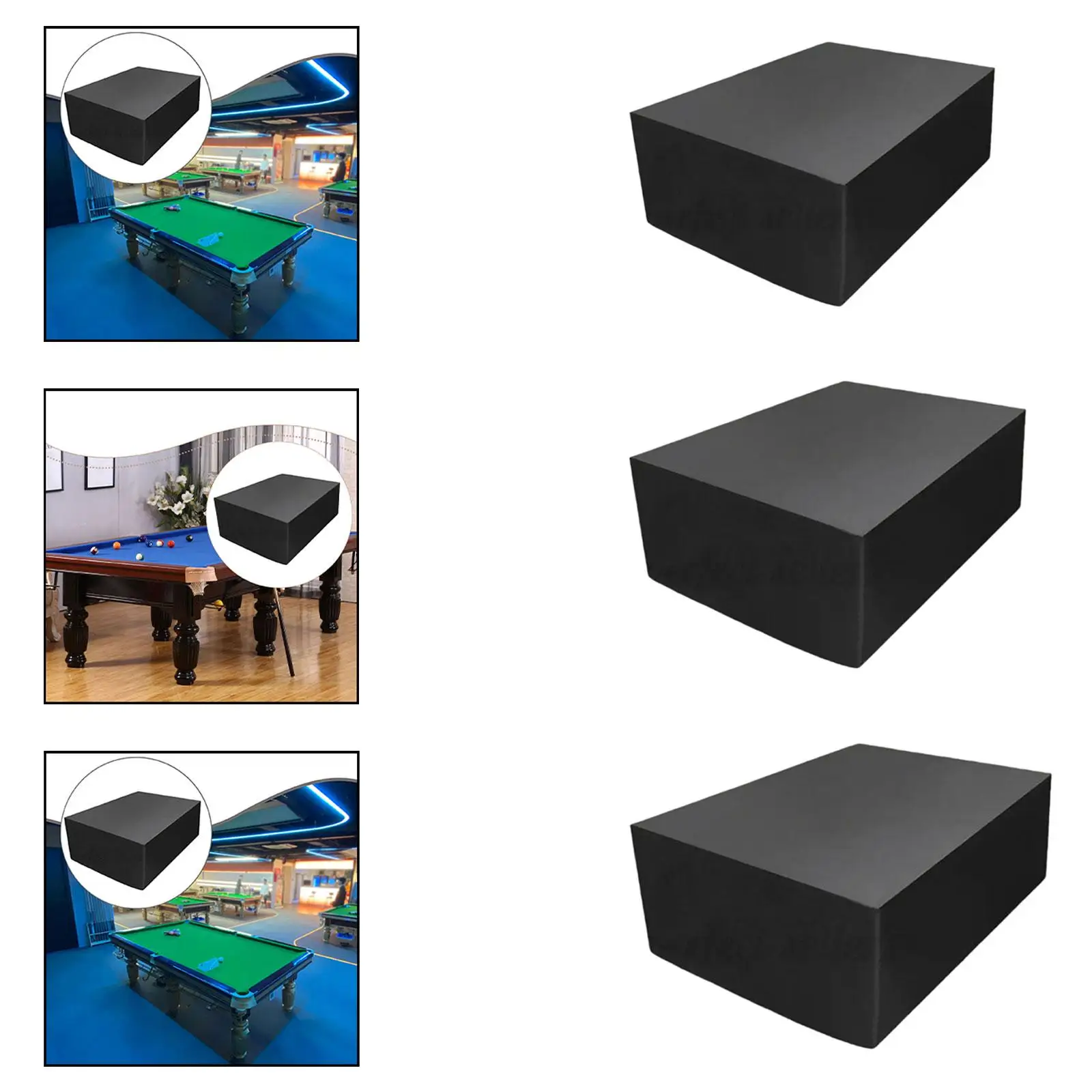 

Pool Table Cover Dustproof Gifts for Storage Professional Black Billiard Table Cover