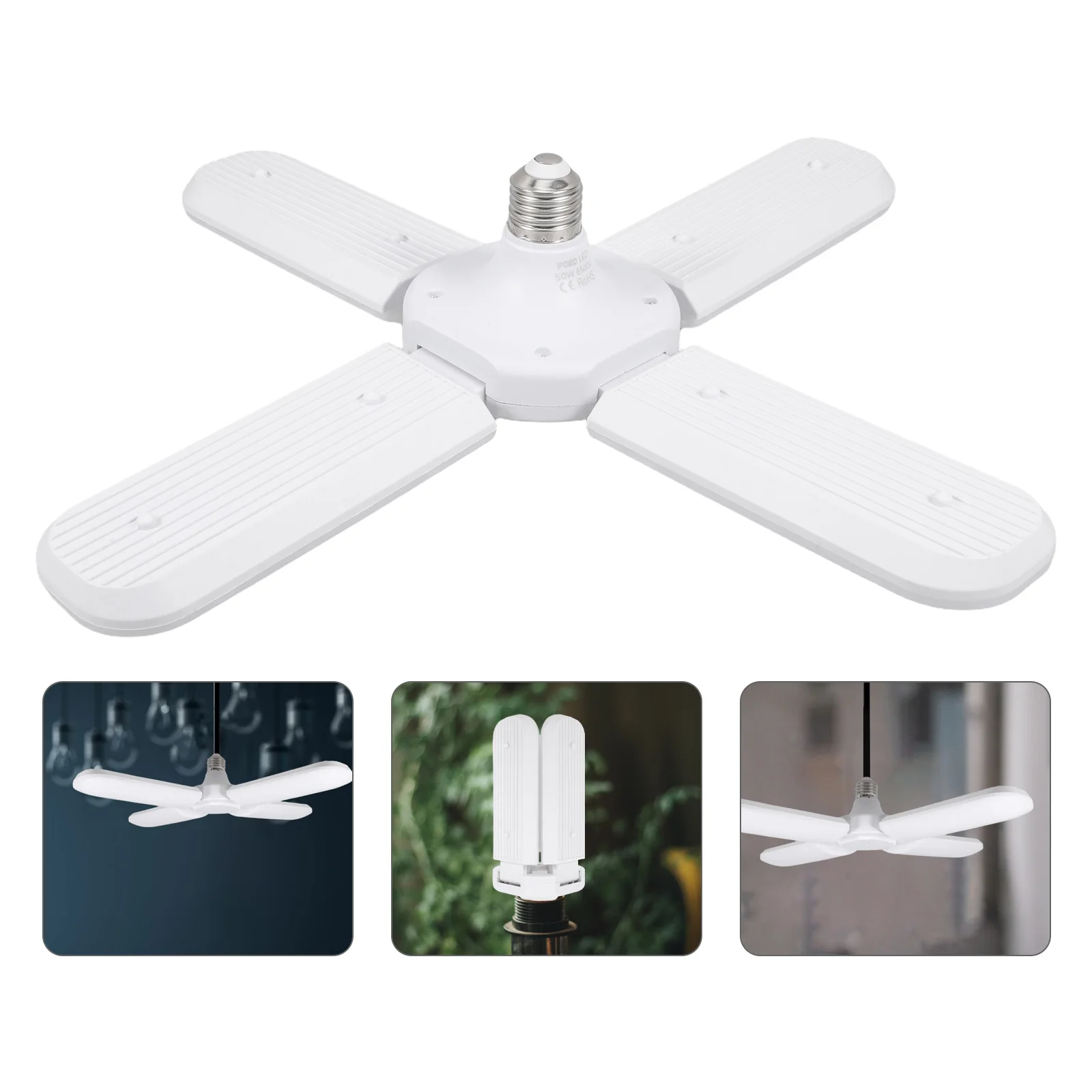 

Foldable Led Garage Light High Brightness Portable Workshop Basement Light With Adjustable Panels Durable High Transmittance