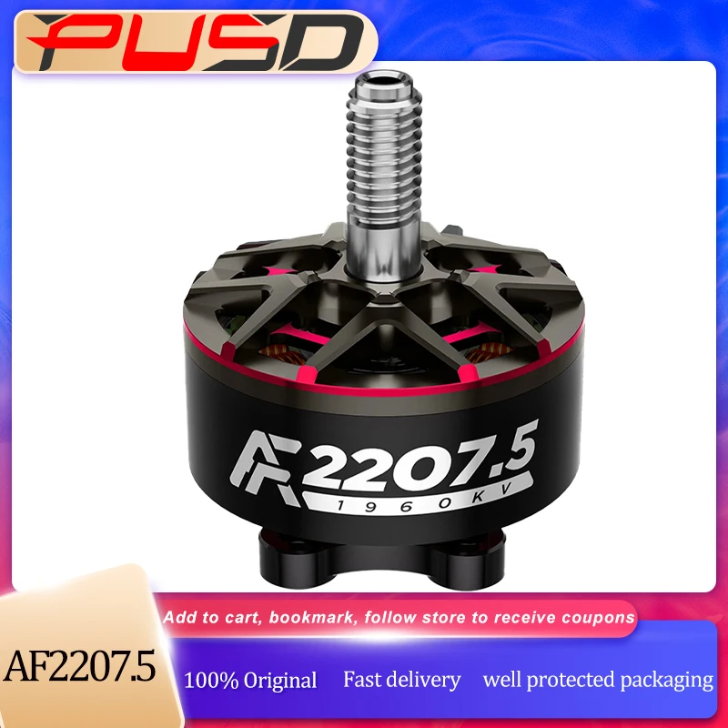 

Axisflying AF2207.5 Brushless Motor 1860KV 1960KV Newly Upgraded High-Performance For 5-7inch FPV Racing Drone RC DIY Parts
