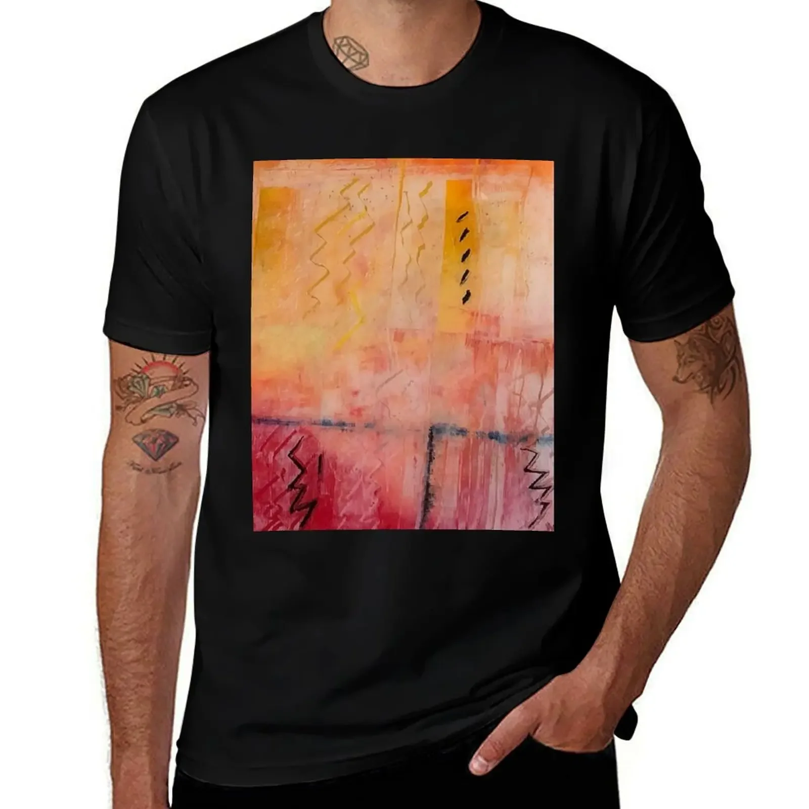 

Sorbet T-Shirt summer shirt blacks man t shirt blue lock Men's t shirts