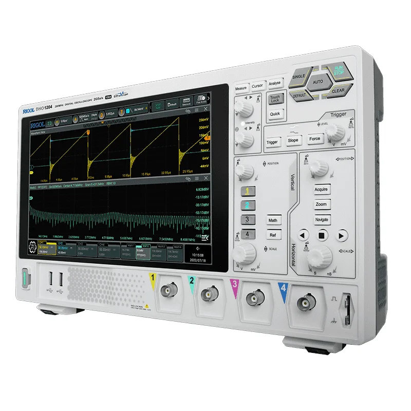 

Hot Sale DHO1104 Oscilloscope 4CH 100MHz Digital Oscilloscope 2GSa/s
