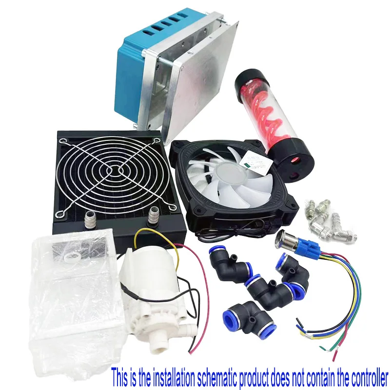 Electric car Motorcycle Drive Fardriver Controller Spiral tank for ND72360/84360/96360 water-cooled fan cooling kit