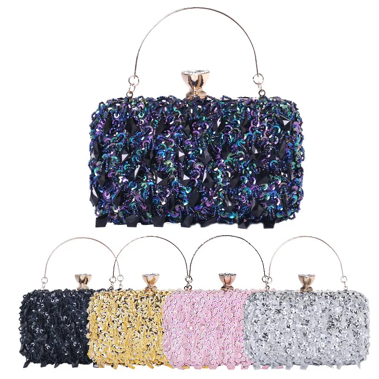 

Dinner Ladies Handbag Pearl Banquet Versatile Clutch Dress Evening Bag Affordable Glitter Quilted Crossbody Diamond Evening Bag