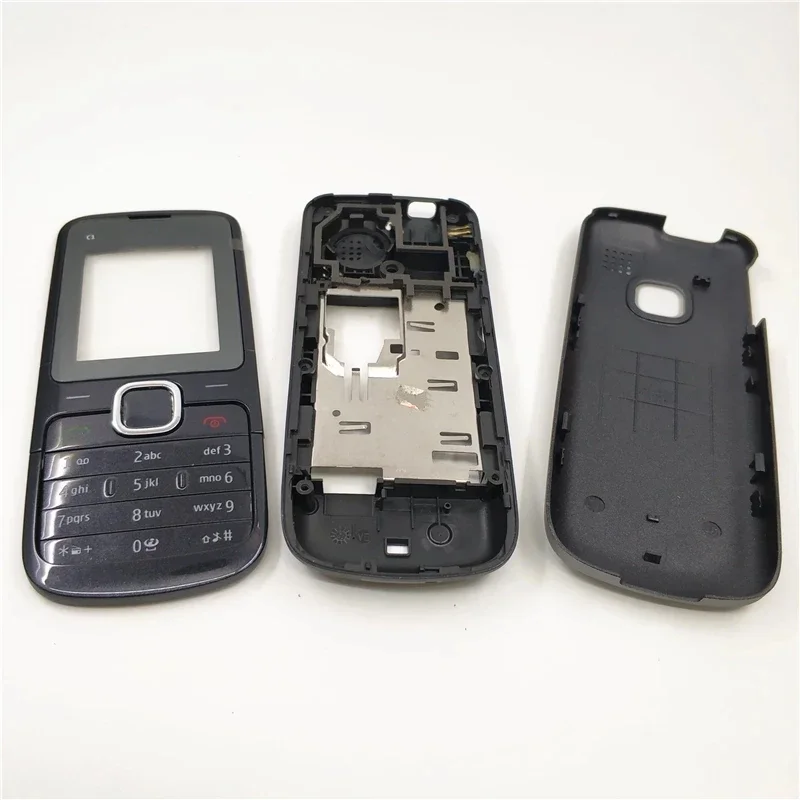 Full Housing Case For Nokia C1-01 Battery Back Cover With English Keyboard