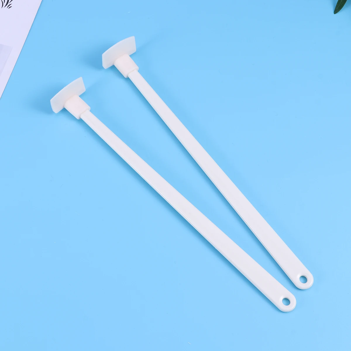 

2 Pcs Bottle Scraper Silicone Spatula Kitchen Tool Jar Sauce Blender Narrow Head Fits Groceries Cosmetics