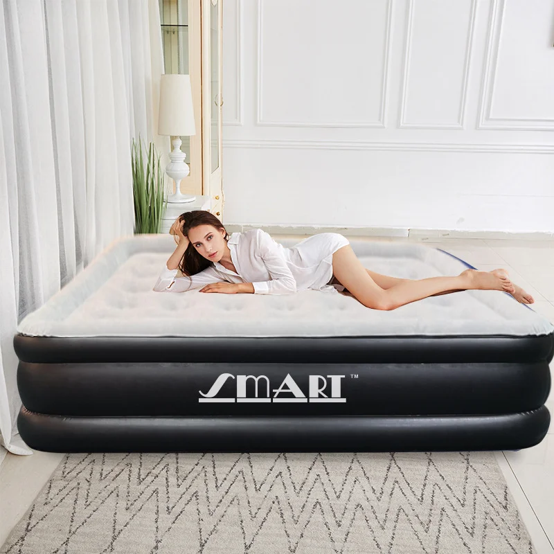LY-B035 Inflatable Mat 200*150*46CM Double Person Use Thickening Camping Mat Leisure Office Air Bed Outdoor Air Mattress