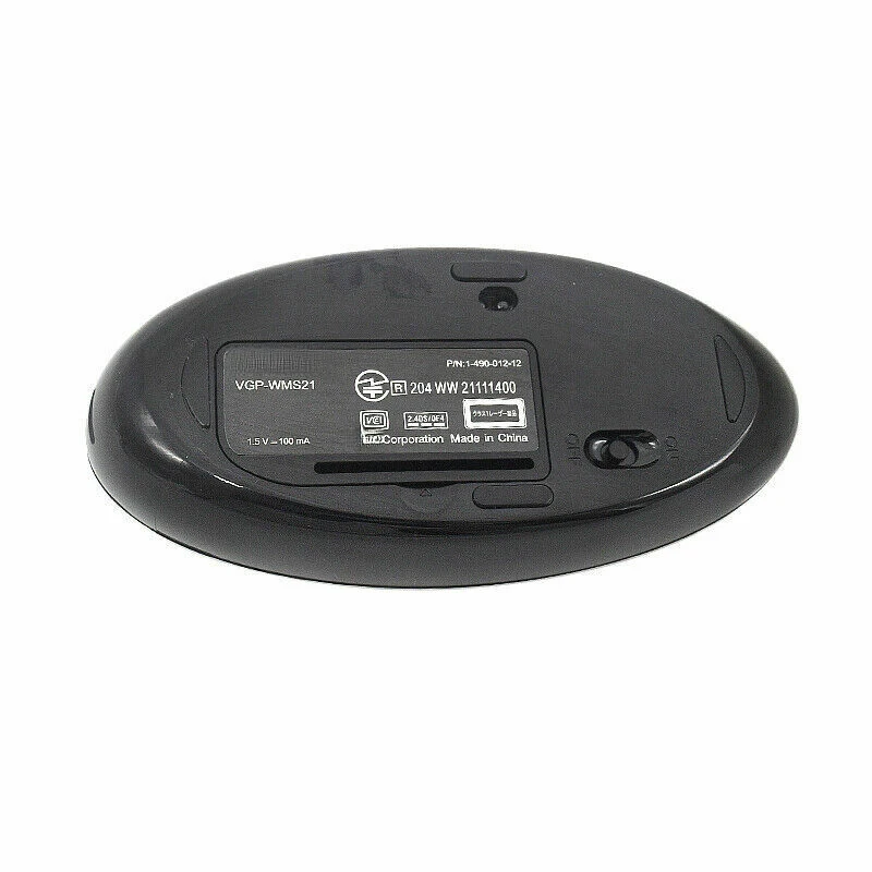 OEM Replacement for Sony VAIO Wireless Laser Mouse VGP-WMS21 without USB Reciver