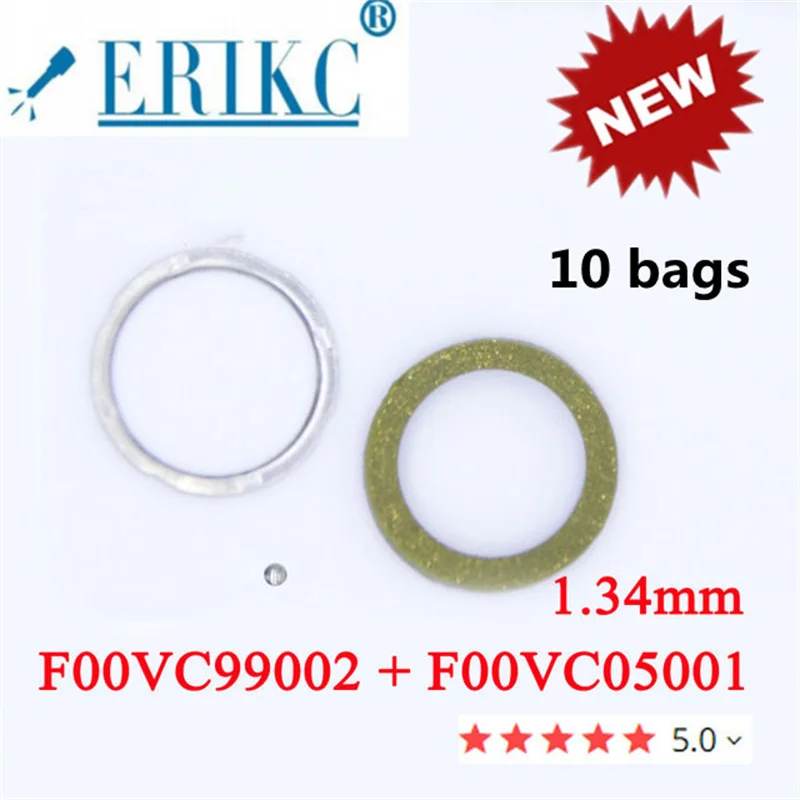 

ERIKC Diesel Injector Repair Kits Steel Ball Sealing Rings F00VC99002 F00VC05001 1.34mm F00VC05008 F00VC05009 1.5mm for Bosch