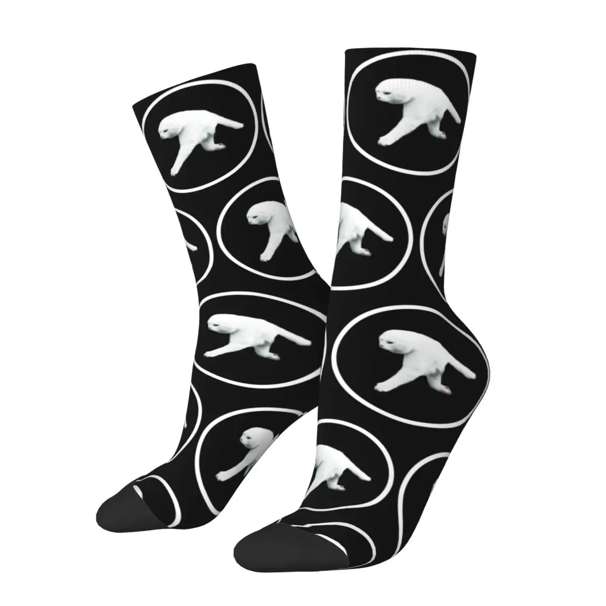 Aphex Twin Two Legged Cat Socks Autumn Stockings Vintage Adults Men High Quality Socks Design Skateboard Anti Skid Socks