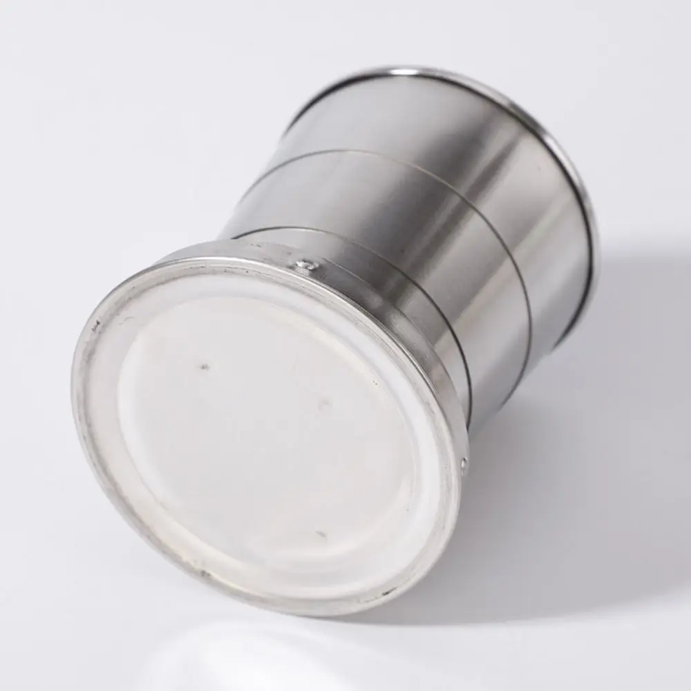 

Sturdy Stainless Steel Folding Cup Portable 3 Size Camping Mug Reusable Durable Water Drinking Cup Hiking